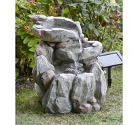 Rock Fall Water Feature Garden Smart Solar Fountain - 1170530