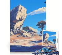Rock Formation Landscape Jigsaw Puzzles for Teenagers 1000 Piece Mind Challenge Toy Relaxing Fun Precise Cut Festive Gift (38x52cm)