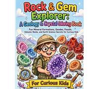 Rock & Gem Explorer: A Geology & Crystal Coloring Book. Fun Mineral Formations, Geodes, Fossils, Volcanic Rocks, and Earth Science Secrets for Curious Kids (Bold & Easy Studios.)
