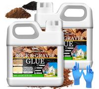 Rock Glue for Landscaping, 2L Strong Gravel Stabilizer Binder for Stone, Rubber mulch, Sand, Pebble,Bark, Fast-Dry ＆ Non-Toxic