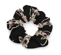 Rock Goat Cool Glasses Hair Scrunchies for Women Elastic Hair Bands Soft Hair Ties for Styling Gift Christmas Valentine's Day