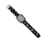 Rock Goat Cool Glasses Silicone Watch Strap 38mm 40mm 42mm 44mm Quick Release Compatible with IWatch Series 10 9 Ultra 8 7 6 5 4 3 2 1 SE