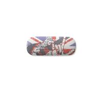 Rock Guitar England Britain Country Flag UK Glasses Case Eyeglasses Hard Shell Storage Spectacle Box