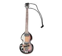 Rock Guitar Keychain, Electric Guitar Backpack Keychain for Kids, Portable Mini Basswood Guitar Model Keychain with Rock Style Design, School Bag Pendant for Boys and