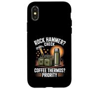 Rock Hammer Check Coffee Thermos Priority Geology Case for iPhone X/XS