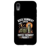 Rock Hammer Check Coffee Thermos Priority Geology Case for iPhone XR