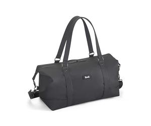 Rock Harper 28L Medium Underseat Holdall - Black | Ryanair Compliant - Gym, Office & Weekend Getaway - Laptop Section - Waterproof Kissing Zips - Trolley Strap - 43x20x33cm