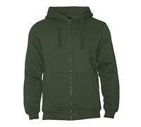 ROCK-IT Apparel I Men's Hooded Jacket I Premium Quality I NAKED Plain Hoodie without Label or Print I Very Soft Fabric I Sweater I Zip I Worker Hoodie I Pullover I Hoodie [S-5XL] Olive XL