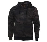 ROCK-IT Apparel Men Hoodies camouflage zip up hoodie fleece sweatjacket mens heavy hoody zipper workerhoody S-5XL pullover Color Black 4XL