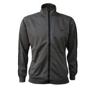 ROCK-IT Apparel Men’s Retro Track Jacket - Classic Sports Training Top with High Collar & Full Zip - Sizes S-3XL - Secure Zip Pockets & Fleece Lined Olive XXL