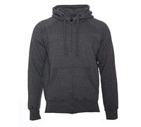 ROCK-IT Apparel men zipped hoodie Premium SLIM FIT soft fleece inside zip up hoodie mans sweater pullover hoody sizes S-3XL color Dark Heather XX-Large