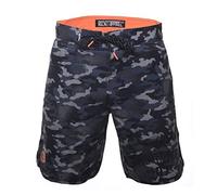 ROCK-IT Apparel Men's Boardshorts Camouflage I Premium Quality I Lightweight Fabric Quick Dry I Many Pockets Surf Shorts Swimwear Pool [SizeS-3XL] Camo Grey (L)
