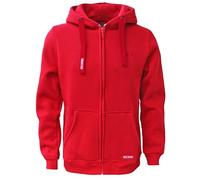 ROCK-IT Apparel premium men's hooded jacket [Sizes S-5XL] - Comfortable long-sleeved zipper hoodie - Perfect for fall & winter - Hood with drawstring - red L
