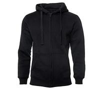 ROCK-IT Apparel premium men's hooded jacket [Sizes S-5XL] - Comfortable long-sleeved zipper hoodie - Perfect for fall & winter - Hood with drawstring - black M