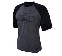ROCK-IT Apparel Raglan Contrast T-Shirt Short Sleeve Premium Crew Neck Shirt for Men 100% Cotton Vintage Biker Shirt Sizes S-5XL Regular Cut Colour Dark Heather Grey/Black, 5XL