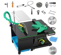 Rock Jewelry Buffer Polisher, 1850W Multifunction Miniature Precision Driller, 800-12000 R/min Gem Faceting Machine Rock Polisher Lapidary Equipment