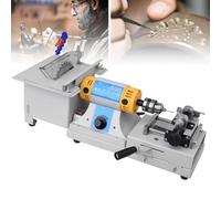 Rock Jewelry Buffer Polisher, 750W Bench Lathe Cutting Machine, Gemstone Polisher Grinder Buffer Machine for Jewelry Making, for Grinding Polishing Drilling