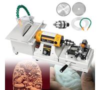 Rock Jewelry Buffer Polisher, Multifunctional Jewelry Lapidary Saw, Gemstone Polishing Grinding Machine, 800-12000R/min, for Drilling Standard