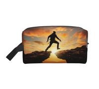 Rock Jump Portable Large-Capacity Travel Toiletry Bag (Print Models) Waterproof Makeup Storage Bag for Men and Women for Business Trips, Fitness, Bathroom, Daily Storage