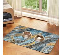 Rock Layers Printed Pet Bowl Mats, Non-Slip And Tasteless Dog And Cat Feeding Mats