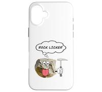 ROCK LICKER Funny Geologist Rock Pick Hammer Case for iPhone 16 Plus