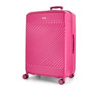 Rock Love Island Suitcase in Pink - Large Hard Shell Case for Style Seekers & Travel Lovers - Lightweight & Durable, 360 Swivel Wheels & Telescopic Handle - 78x53x34cm 119L Capacity