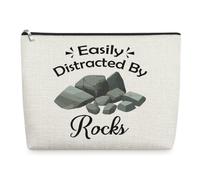 Rock Lover Gifts for Women Geologist Gifts Makeup Bag