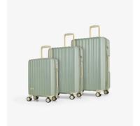 Rock Luggage Primrose 3pc Set Suitcases GREEN