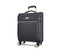 Rock Luggage Sloane Softshell 8 Wheel Expander With Tsa Lock Small Suitcase Charcoal