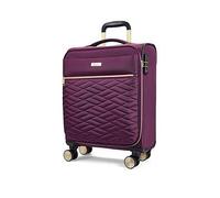 Rock Luggage Sloane Softshell 8 Wheel Expander With Tsa Lock Small Suitcase Purple