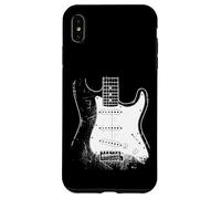 Rock Metal Electric Guitar Player. Grunge Distressed Effect Case for iPhone XS Max