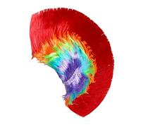 Rock Mohawk Wig,Cockscomb Hair Rainbow Fun Rock Prop - Cosplay Party Punk Mohican Hairstyle,for Lovers Families Friends Women Men