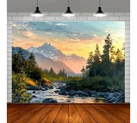 Rock mountain natural wilderness Earth scenery rural scenery living room party supplies party decoration 300x200CM