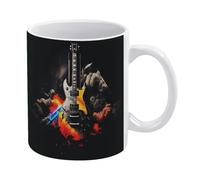 Rock Music Coffee Mug Double-Sided Printed Ceramic Mug 11oz Tea Cup for Gift Funny Coffee Cup for Home, Office & Cafe, Dishwasher Safe
