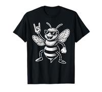 Rock Music Funny Heavy Metal Bee Sign T-Shirt
