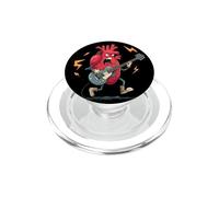 Rock Music Heart Look with Electric Guitar Costume PopSockets PopGrip for MagSafe