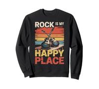 Rock Music My Happy Place Musician Lovers DJ Headphone Sweatshirt