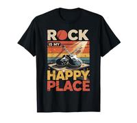 Rock Music My Happy Place Musician Lovers DJ Headphone T-Shirt