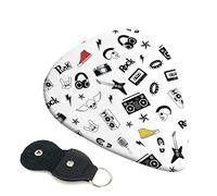 Rock Music Pattern Printed Guitar pick Guitar Plectrums for Acoustic Guitar Electric Guitar Bass Guitar - Guitar Accessories - 6 Pack 0.71mm