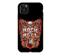 Rock Music Skull Freedom Wings Guitar Flames Graphic Case for iPhone 11 Pro Max
