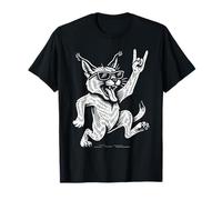 Rock Musik Lynx Funny Heavy Metal Sign Retro T-Shirt