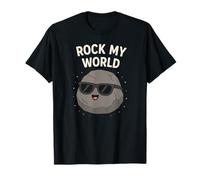 Rock My World - Funny Boulder Pun Cute Geology for Climbers T-Shirt