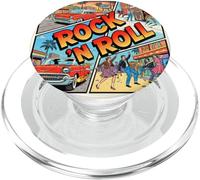 Rock 'N Roll 50s Style Comic Strip PopSockets PopGrip for MagSafe