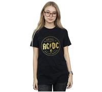 Rock N Roll Damnation Cotton Boyfriend T-Shirt AC/DC Black XXXL