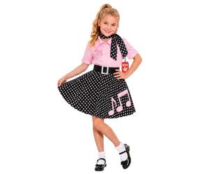Rock n Roll Dress costume : Kids size Large @8 - 10 yrs