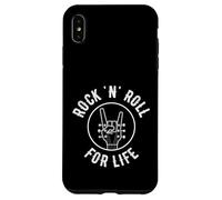Rock N Roll For Life Guitar Player Rock Music Lover Case for iPhone XS Max