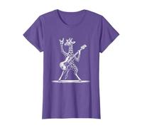 Rock n Roll Giraffe Playing Guitar Funny Mens Womens Giraffe T-Shirt