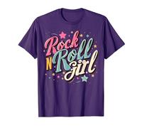 Rock N Roll Girl Purple Darla T-Shirt, Men, Purple, Small