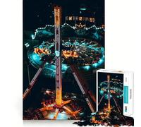 Rock 'n' Roll Ride Jigsaw Puzzles 1000 Pieces for Adults Memory Gain Anxiety Relief Design Assembly Artistic Gift (38x52cm)