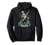 Rock 'N Roll Vibes Only Music Guitar Rock Band Pullover Hoodie